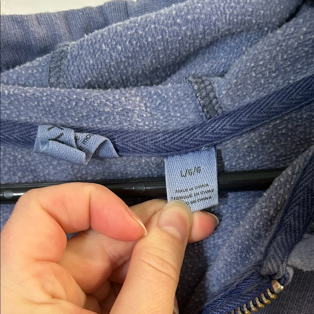 Roxy lightweight blue zip up hoodie - Picture 4 of 7